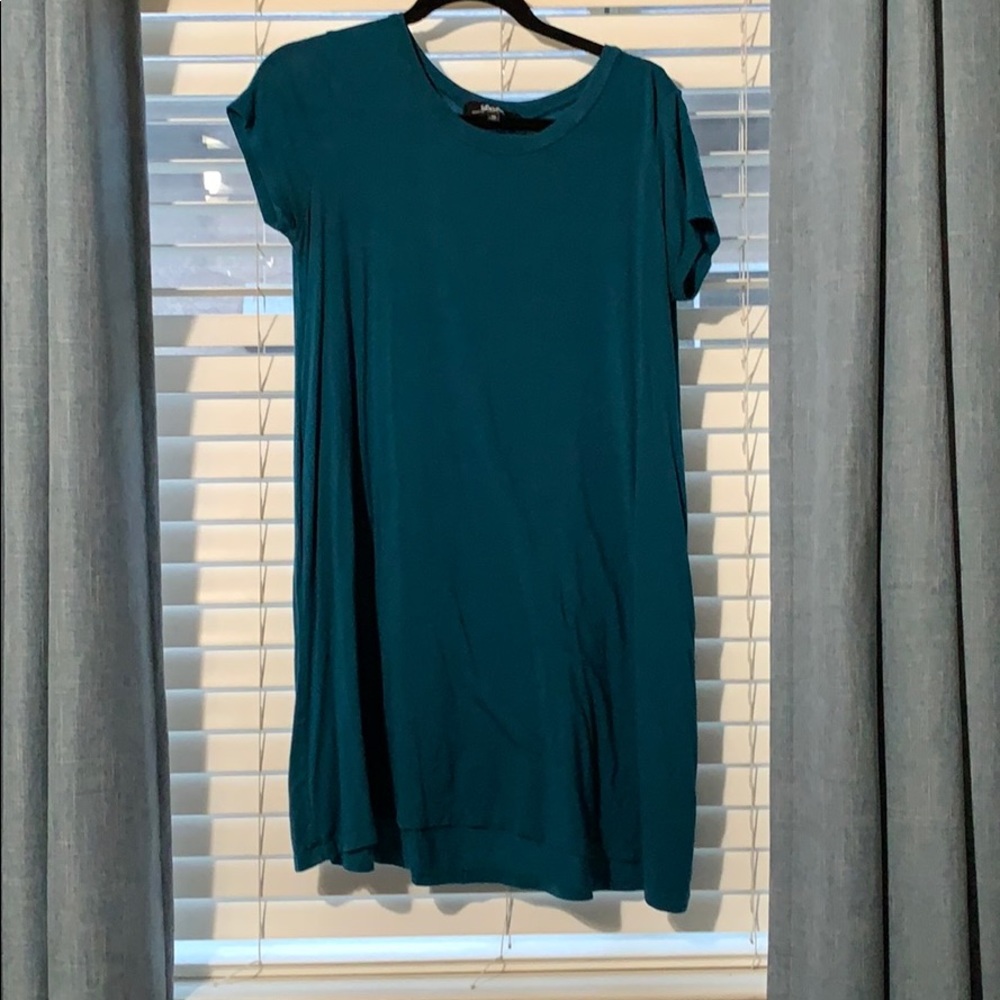 Blue T-shirt dress